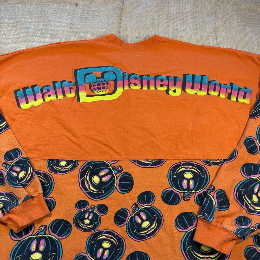 Walt Disney World Mickey Mouse Pumpkin Halloween Spirit Jersey 2023 Size XL - Picture 8 of 8